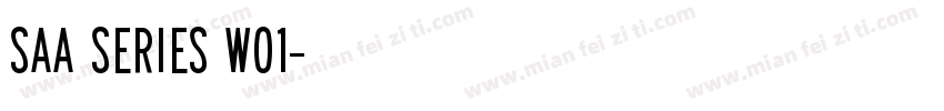 SAA Series W01字体转换